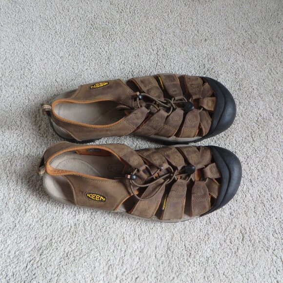 Keen Mens Newport Leather Sandals Size 14 Brown Closed Toe Waterproof main image 5